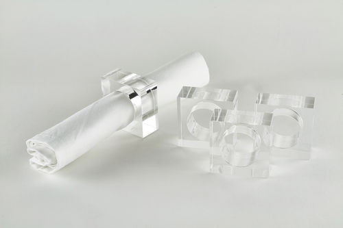 Lucite Napkin Ring s/4