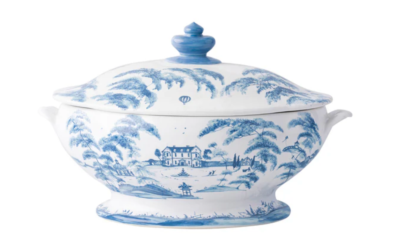 Country Estate Tureen with Lid - Delft Blue